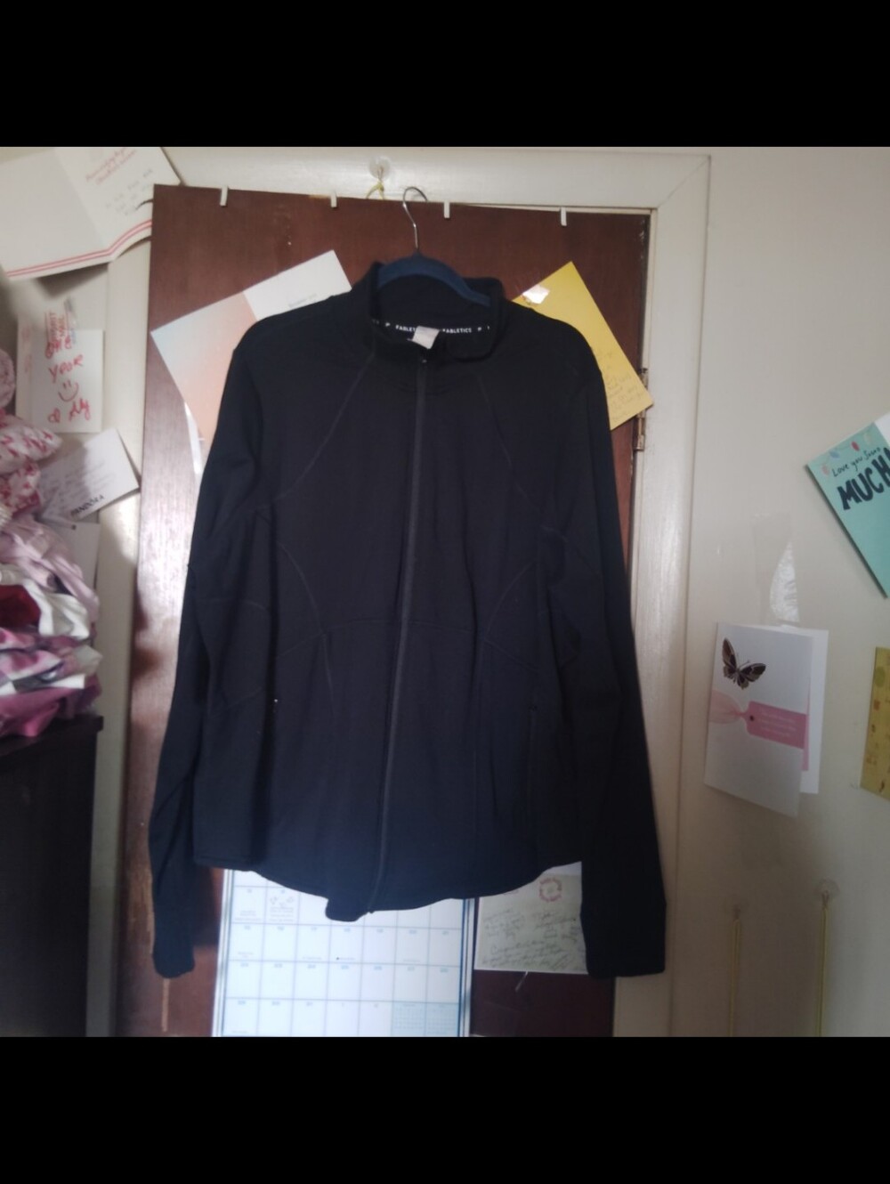 FABLETICS Black Fitted Zip Up Athletic Jacket 4XL